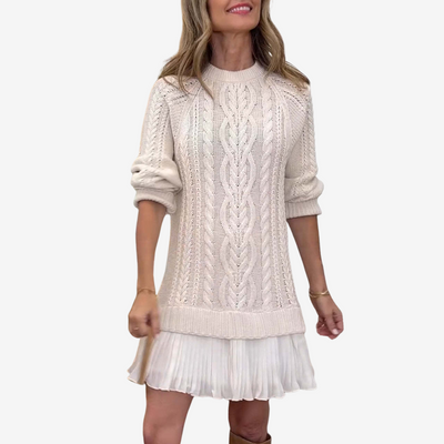 Elise | Robe pull en maille