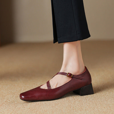 Seravi Leather Heels