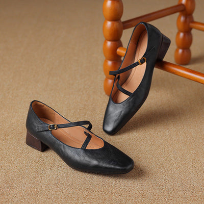 Seravi Leather Heels