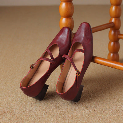 Seravi Leather Heels