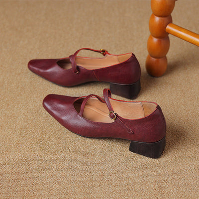 Seravi Leather Heels