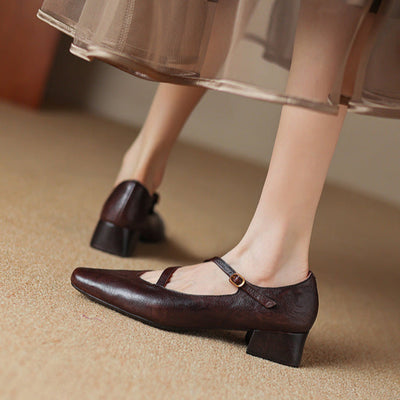 Seravi Leather Heels