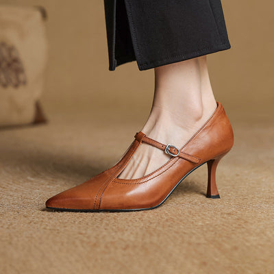 Lorena Genuine Leather Heels