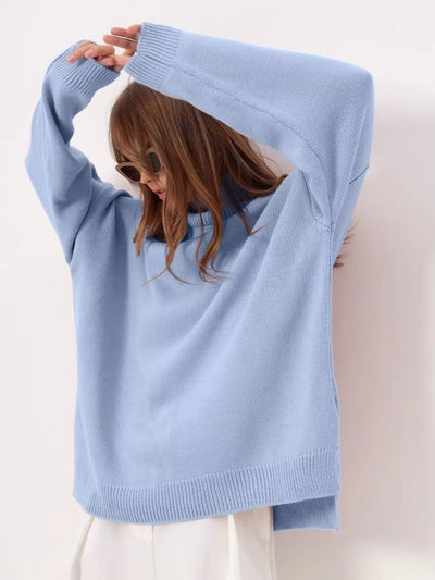 Maison Léa™ | Pull avec fente surdimensionnée