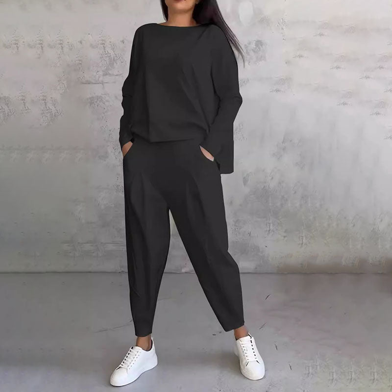 Marine™ | Ensemble deux-pièces avec haut à manches longues et pantalon ample