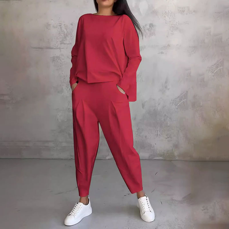 Marine™ | Ensemble deux-pièces avec haut à manches longues et pantalon ample